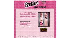 Desktop Screenshot of barbiesbailbonds.com