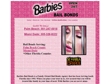 Tablet Screenshot of barbiesbailbonds.com